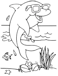 coloriage Dauphin a imprimer gratuit