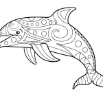 coloriage Dauphin pour enfants a imprimer