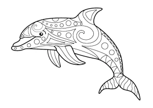 coloriage Dauphin pour enfants a imprimer
