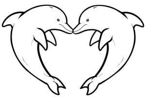 imprimer coloriage Dauphin pour enfant