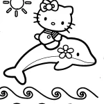 coloriage Dauphin et apprentissage