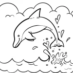 coloriage Dauphin a imprimer
