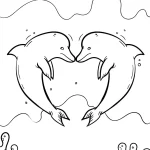 coloriage Dauphin à imprimer pour enfant de 10 ans
