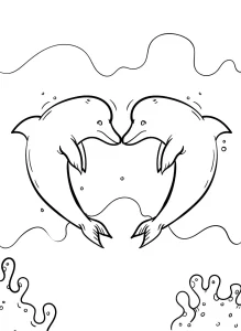 coloriage Dauphin à imprimer pour enfant de 10 ans