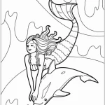 coloriage Dauphin à imprimer pour enfant de 7 ans