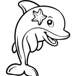 coloriage Dauphin pour enfants a imprimer