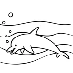 coloriage Dauphin a imprimer