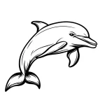 coloriage Dauphin pour primaire