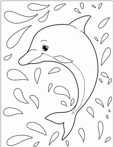 coloriage Dauphin gratuit à imprimer