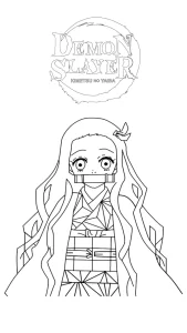 coloriage Demon Slayer pour enfant