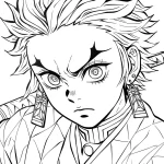 coloriage Demon Slayer à imprimer gratuit
