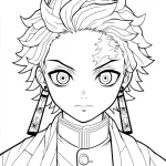 coloriage Demon Slayer a colorier en ligne