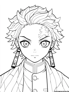 coloriage Demon Slayer a colorier en ligne