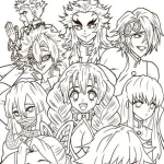 coloriage Demon Slayer à imprimer pour enfant de 10 ans
