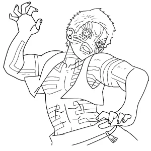 coloriage Demon Slayer à imprimer pdf gratuit