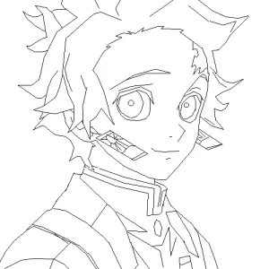 coloriage Demon Slayer a telecharger