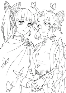 télécharger coloriage Demon Slayer gratuit