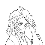 coloriage Demon Slayer a colorier en ligne gratuitement