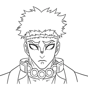 coloriage Demon Slayer pour enfant