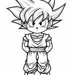 coloriage Dragon Ball Z gratuit pour enfants