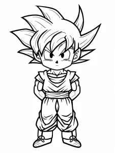 coloriage Dragon Ball Z gratuit pour enfants