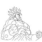 coloriage Dragon Ball Z pour enfants a imprimer