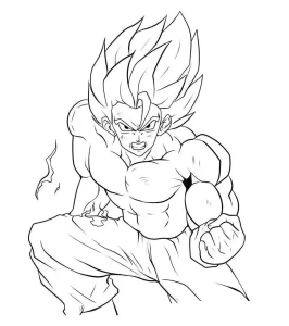 coloriage Dragon Ball Z à imprimer pdf gratuit