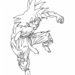coloriage Dragon Ball Z à imprimer pour enfant de 2 ans