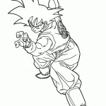 coloriage Dragon Ball Z a imprimer pour enfant de 4 ans