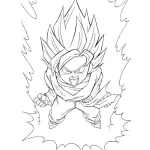 coloriage Dragon Ball Z et découpage à imprimer