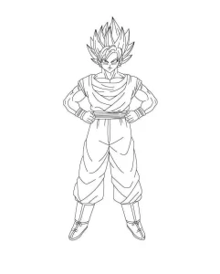 coloriage Dragon Ball Z a imprimer gratuit