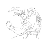 coloriage Dragon Ball Z à imprimer pour enfant de 3 ans