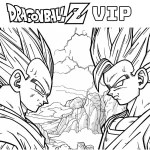 coloriage Dragon Ball Z pour enfant à imprimer