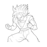 coloriage Dragon Ball Z à imprimer pour enfants