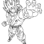 coloriage Dragon Ball Z a imprimer pour enfant de 4 ans