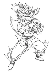 coloriage Dragon Ball Z et dessin a imprimer