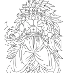 coloriage Dragon Ball Z à imprimer pour enfant de 4 ans