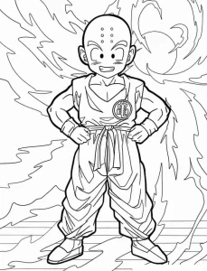 coloriage Dragon Ball Z pour enfant de à imprimer