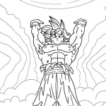 coloriage Dragon Ball Z gratuit a imprimer