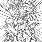 coloriage Dragon Ball Z pour enfant de 5 ans
