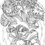 coloriage Dragon Ball Z à imprimer pour enfant de 6 ans