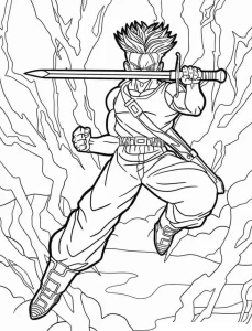 coloriage Dragon Ball Z à imprimer pdf