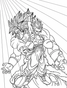 image de coloriage Dragon Ball Z pour enfant