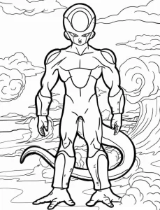 coloriage Dragon Ball Z pour enfants a imprimer