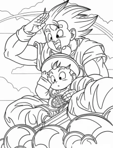 coloriage Dragon Ball Z à imprimer gratuit