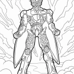 coloriage Dragon Ball Z pour enfants à imprimer