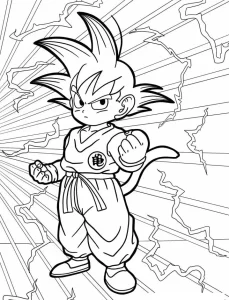 coloriage Dragon Ball Z a dessiner en ligne