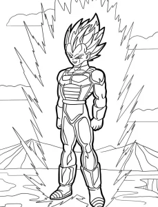 coloriage Dragon Ball Z à imprimer pdf gratuit
