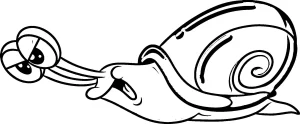 coloriage Escargot educatif pour enfant
