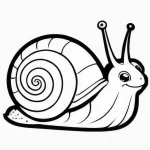 coloriage Escargot et apprentissage
